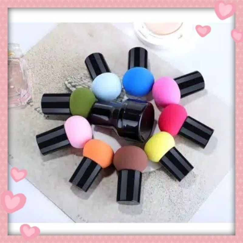 Sponge Jamur / Sponge Gagang Beauty Blender / Spons Wajah / Kosmetik Wanita