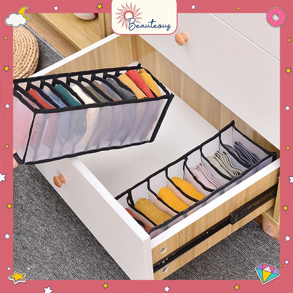 Storage Box Organizer Tempat Penyimpanan Bra Celana Dalam Underwear Wanita Pria Celana Leging