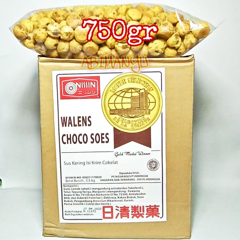 

walens choco soes nissin 750gr - sus coklat kiloan