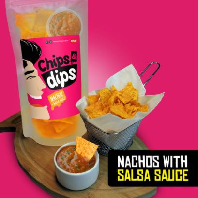 Chips & Dips - Keripik Nachos / Tortilla dg Saus Cocol Salsa segar