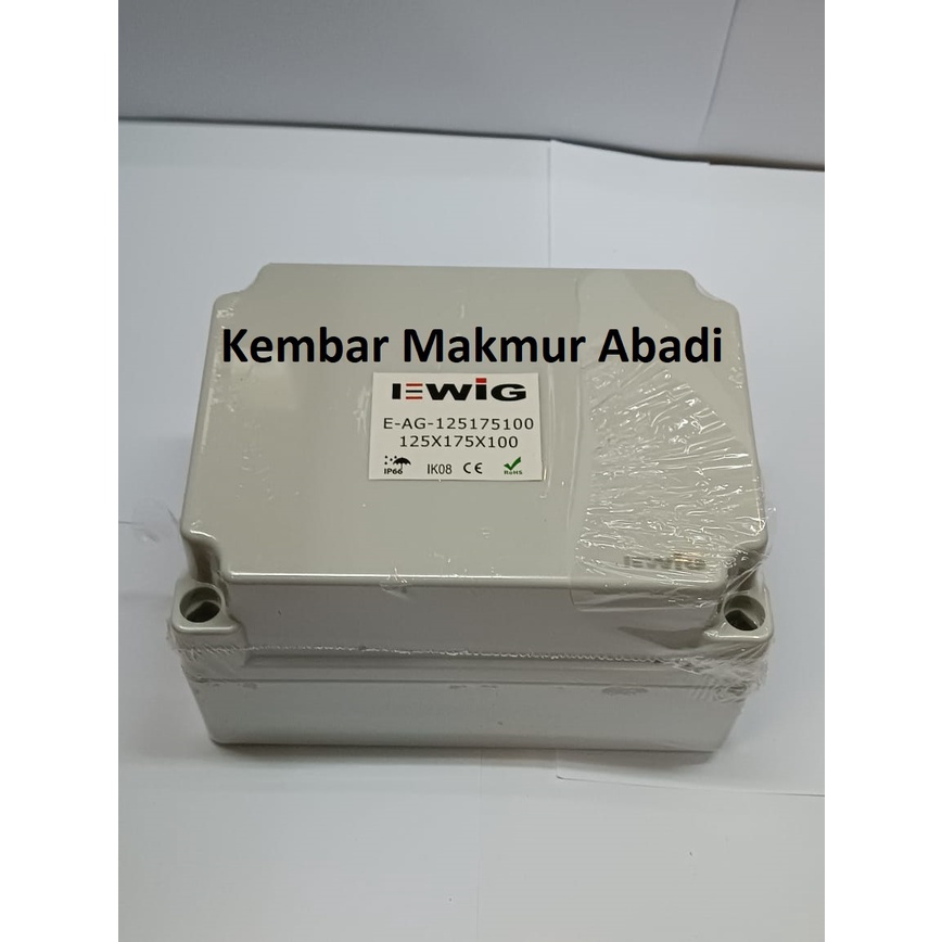 DURADUS 125x175x100 mm/JUNCTION BOX 125X175X100 ABS IP66 Ewig