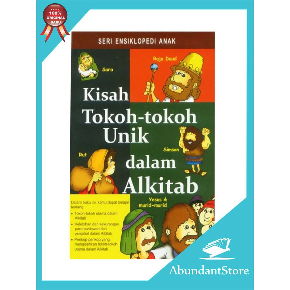 Jual Buku Cerita Anak - Kisah Tokoh-Tokoh Unik Dalam Alkitab | Shopee