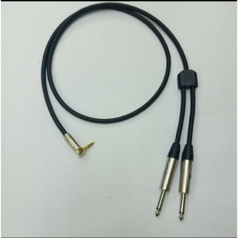 Kabel Audio Canare 5mtr Jack 3.5mm Stereo L Male To 2 Akai Male