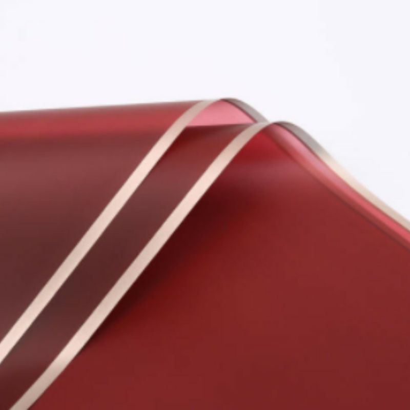 

Cellophane Kertas Bunga List Gold Flower Wrapping Gold Line