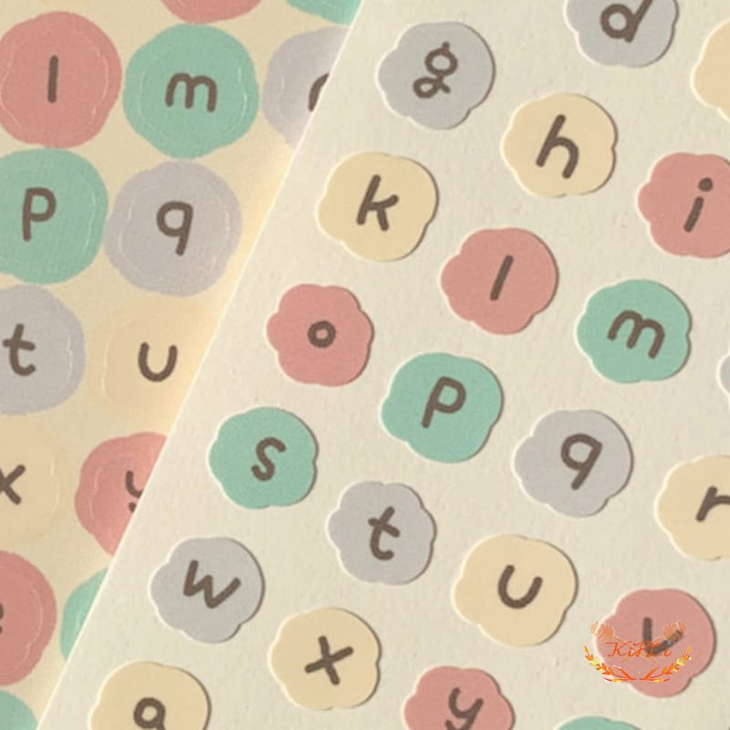 STICKER DECO 1 PCS HURUF WARNA STIKER COLOR ALPHABET LOVERSTUFF-3