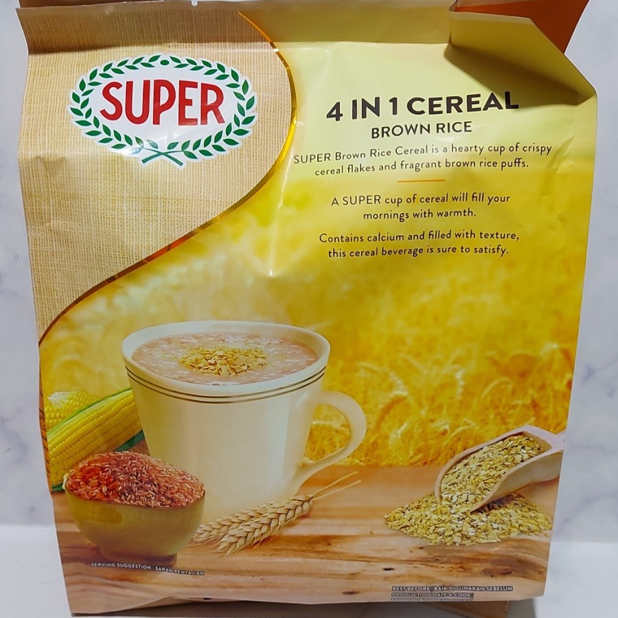 

SUPER Instant Cereal Brown Rice 4in1 Sereal beras merah 20 sachet