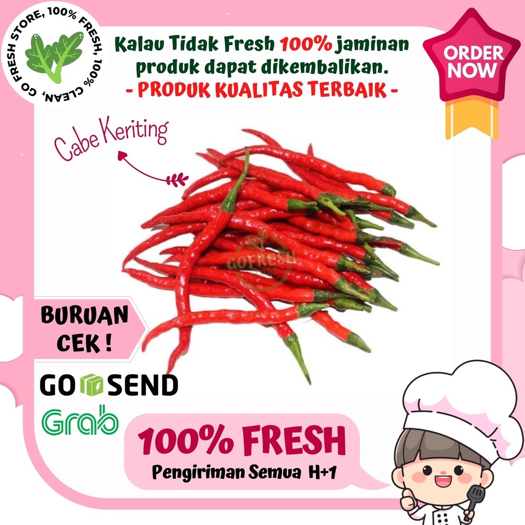 

CABE KERITING SAYURAN LOKAL SEGAR MURAH 500 GRAM