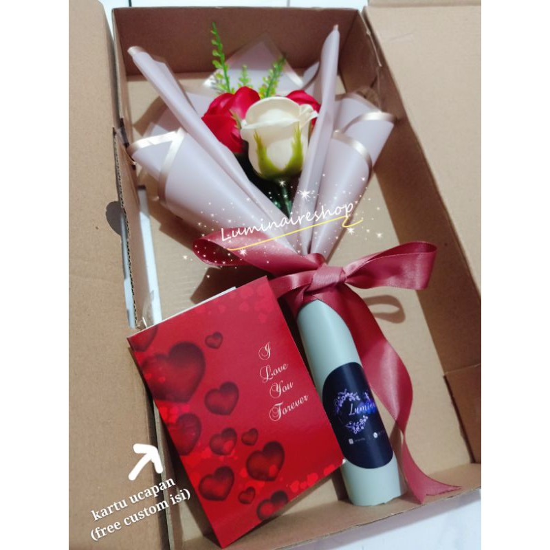 TRIPLE ROSE FLOWER SOAP BOUQUET / BUKET BUNGA SABUN/ BUKET BUNGA MAWAR / MAWAR SABUN / FLOWER SOAP