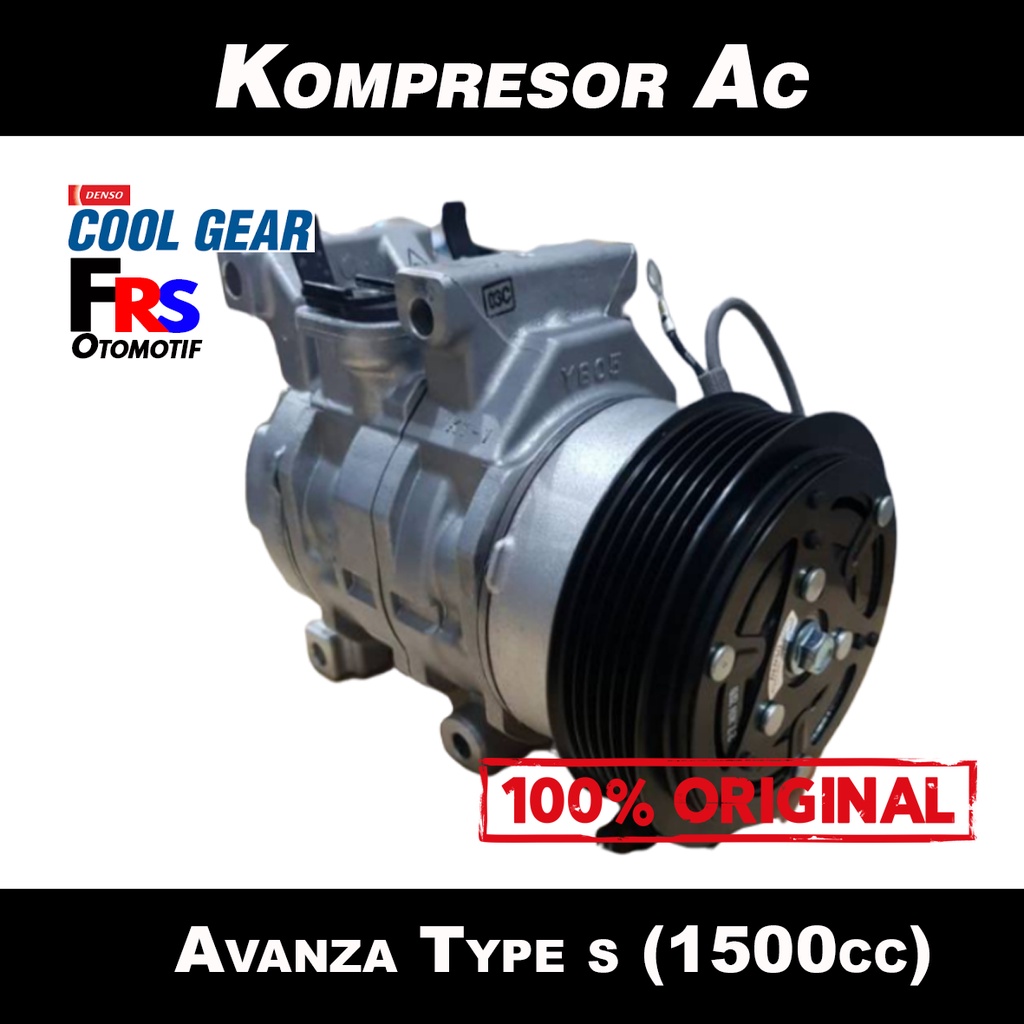 KOMPRESOR AC AVANZA XENIA 1500 CC COMPRESSOR AC AVANZA XENIA LAMA RUSH TERIOS 1500 CC ORIGINAL