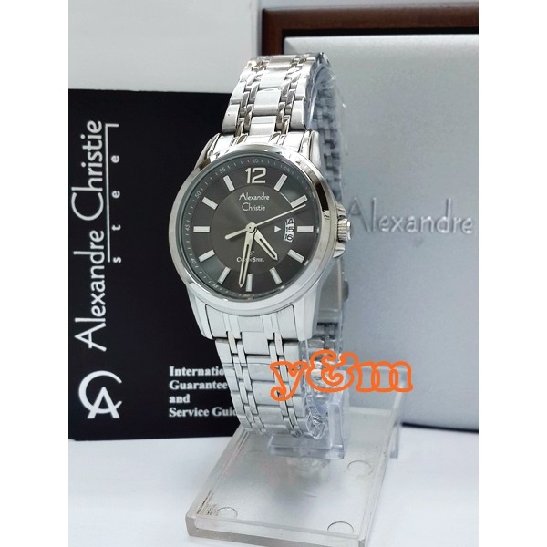 Jam Tangan Wanita Alexandre Christie AC 8325 LD FSVBL Original Stainle