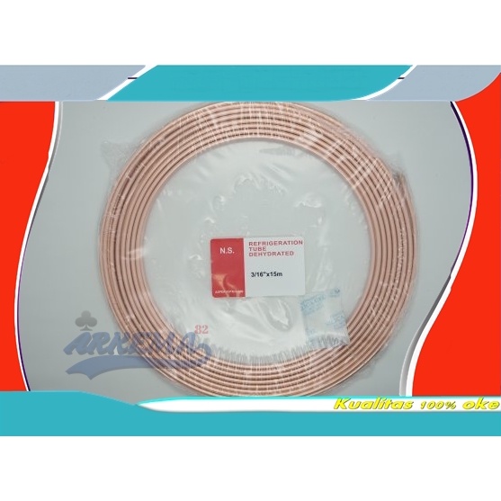 PIPA TEMBAGA 3/16 &quot; (4.8mm) | PIPA SINGLE 3/16&quot; | COOPER TUBE ZISE 3/16&quot; | PIPA NS 3-16 (PER METER) - ARKEMA