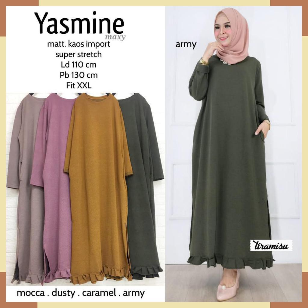 DRESS GAMIS. YASMINE MAXY. FASHION MUSLIM WANIT. BY TIRAMISU