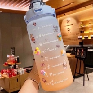 (2LTR) SHENAR BOTOL MINUM 2 Liter / BOTOL MINUM VIRAL / BOTOL MINUM PELANGI / BOTOL MINUM MOTIVASI / BOTOL MINUM STIKER / BOTOL MINUM ANAK / BOTOL ANAK