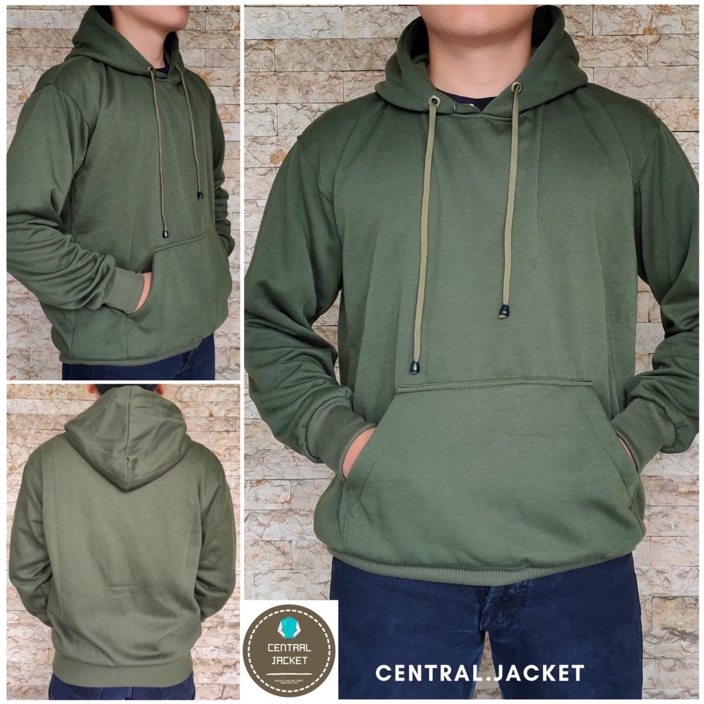 Jaket Sweater Hoodie Fleece Tebal - Jumper Hoodie Polos High Quality