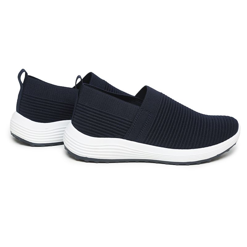 [GROSIR][COD] SEVEN_DAY SEPATU RAJUT SLIP ON WANITA OLAHRAGA TANPA TALI SPORT SHOES NAVY A-667