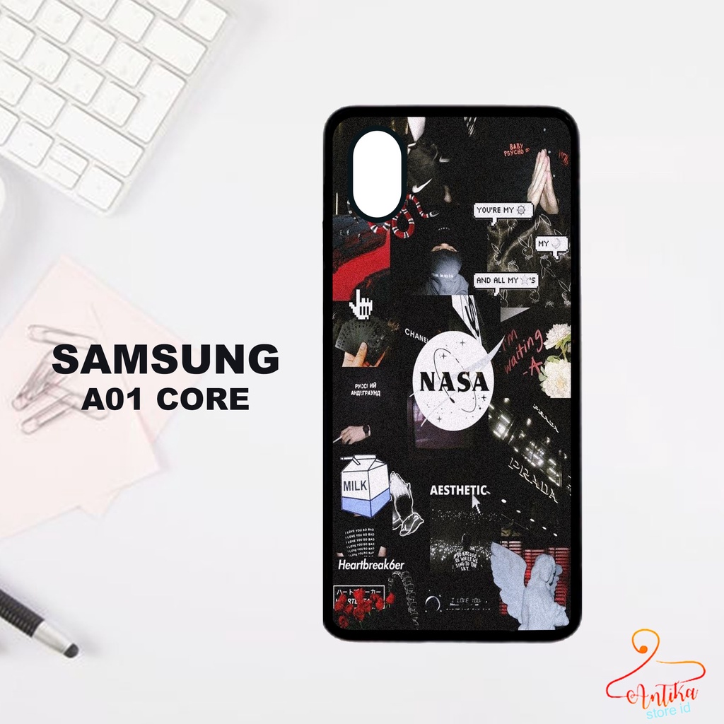 [ANT-07] Case 2D Samsung A01 Core [NASA] Casing Hp Samsung A01 Core Pelindung Hp Hardcase Glossy Sam