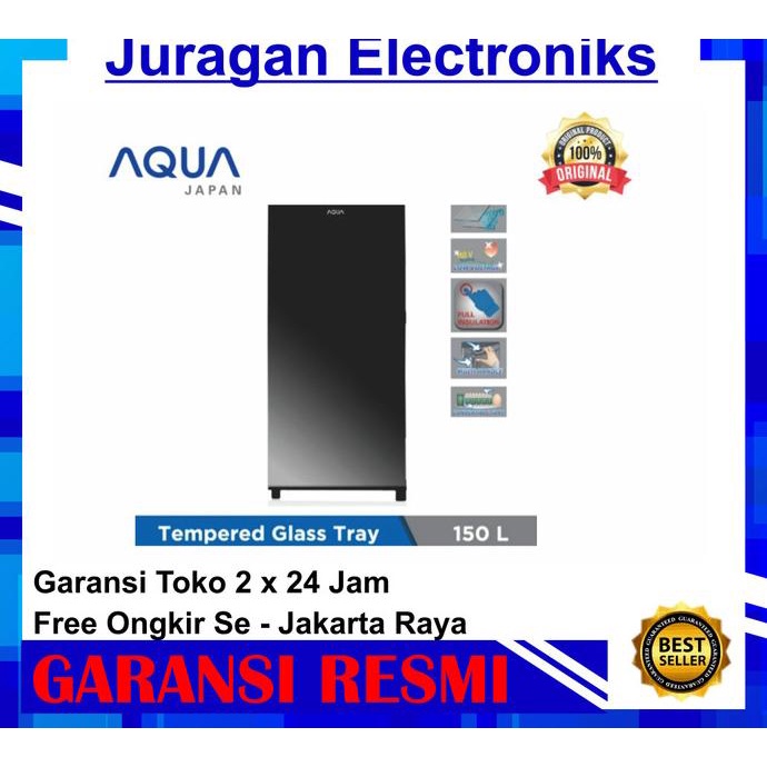 AQUA KULKAS 1 PINTU LEMARI ES 150L AQR D181 DS / AQR-D181 DS / AQRD181 HEMAT2114