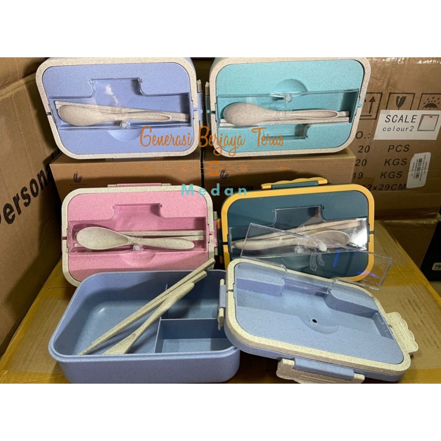 Kotak Makan /  Bontot Set + Box / Lunch Box
