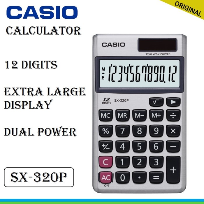

Casio Kalkulator / Calculator Sx-320P 12 Digits