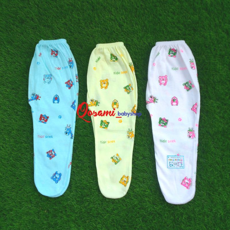 HAPPY TIME 3 pcs Celana PanjangTutup Kaki Bayi Warna SNI