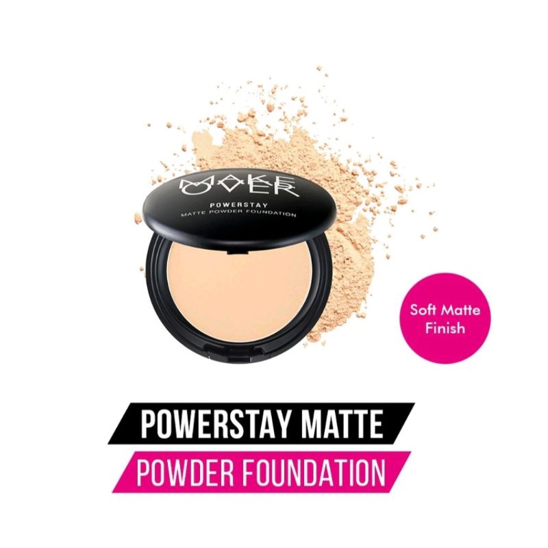 Makeover Powerstay matte powder Foundation Bedak padat Original