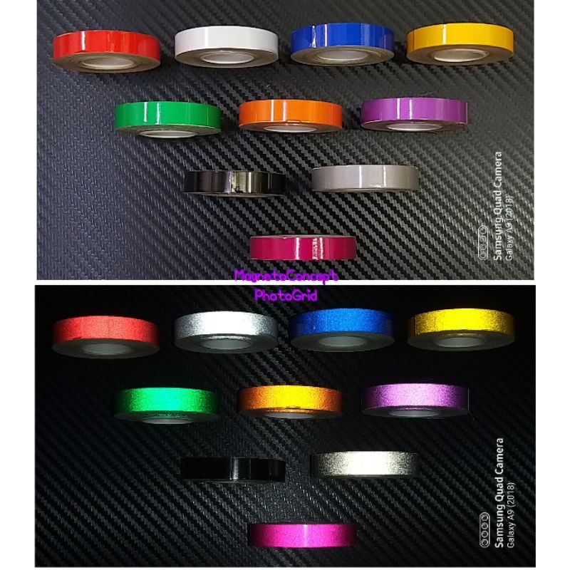 Lis Velg List pelek reflective 1 cm Lis Pelk shock shockbreaker sokbeker