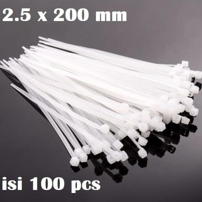 

Murah Kabel Ties Cable Ties Kabel Tis Cable Tie Klip 2.5X200Mm Isi 100Pcs