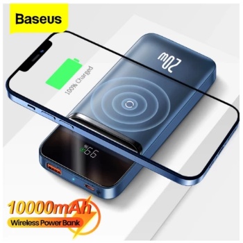 BASEUS POWER BANK MAGNETIC WIRELESS MAGSAFE IPHONE 12 FAST CHARGE 20W