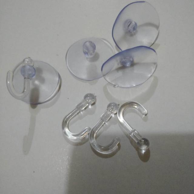 Cop kaca + pengait 2,5cm‼️ECER‼️