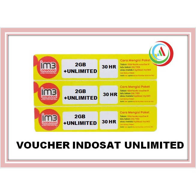 VOUCHER INDOSAT UNLIMITED 2GB 30HARI