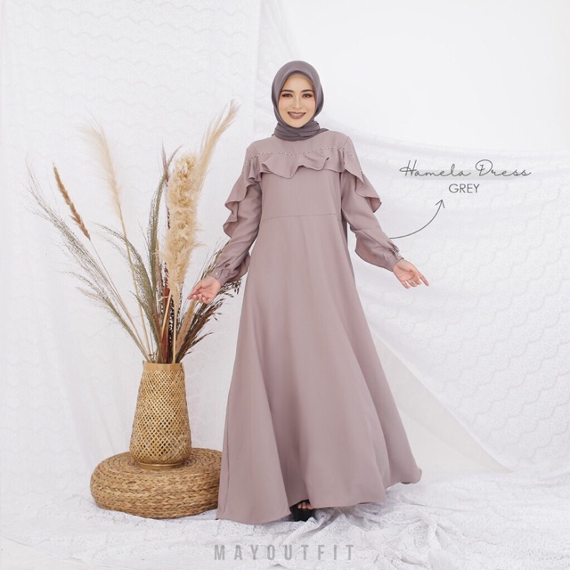 Hamela Dress Grey by mayoutfit