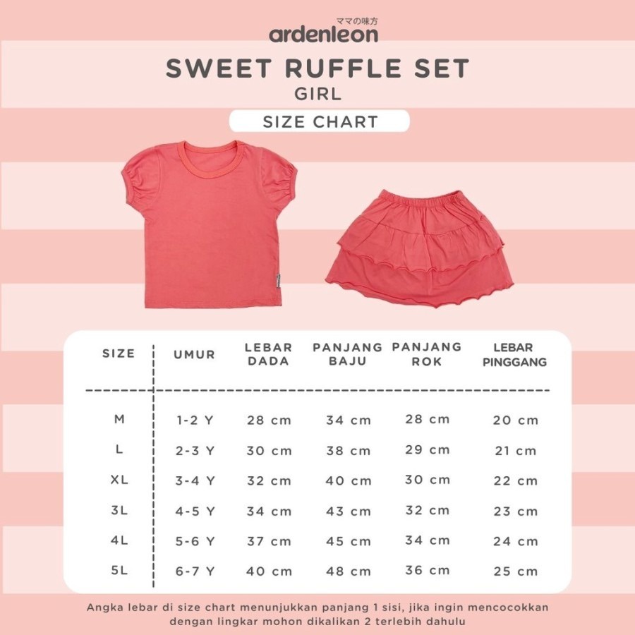 ARDENLEON Sweet Ruffle Set