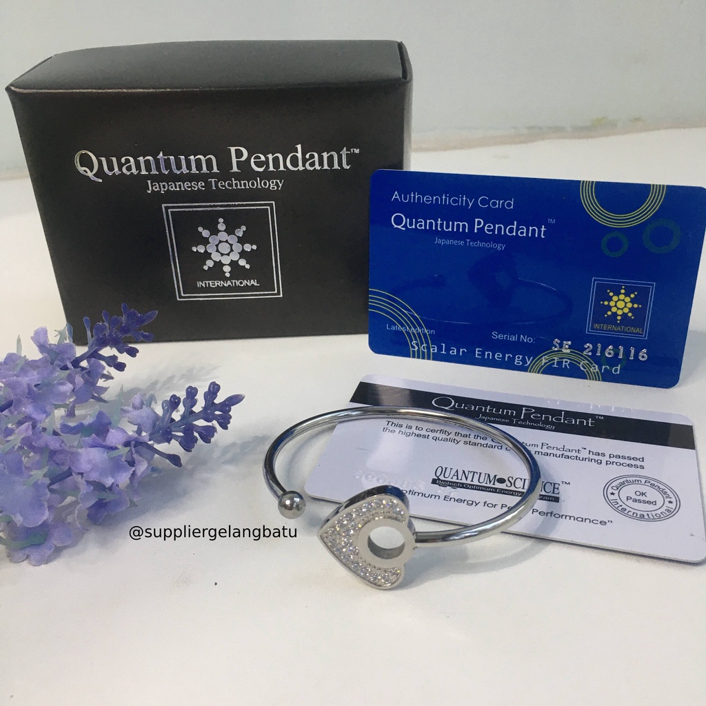 FLASH SALE Gelang Kesehatan Pria Wanita Energi Ion Negative QUANTUM LOVE mata