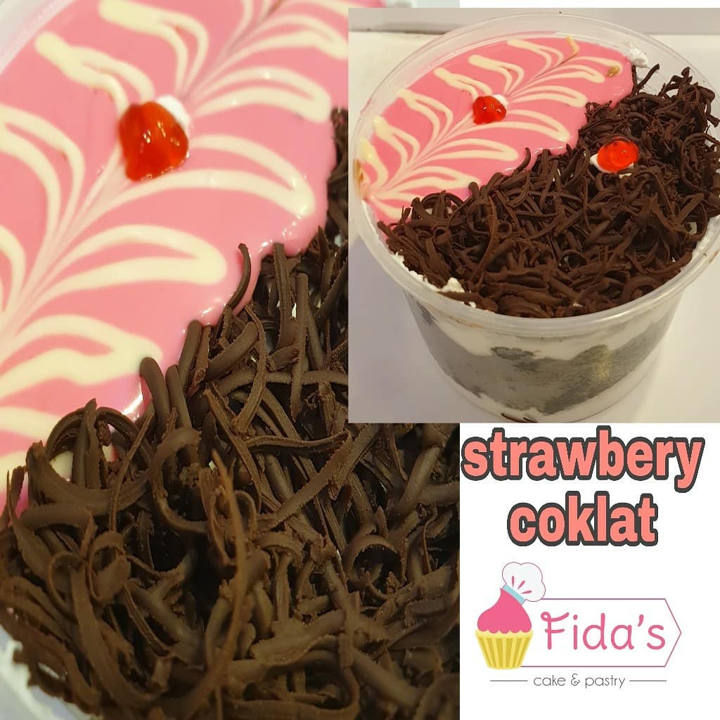 

strawberry coklat cup