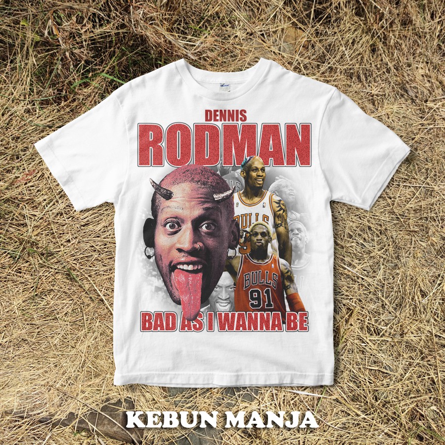 KAOS DENNIS RODMAN VINTAGE RAPTEE BOOTLEG STYLE