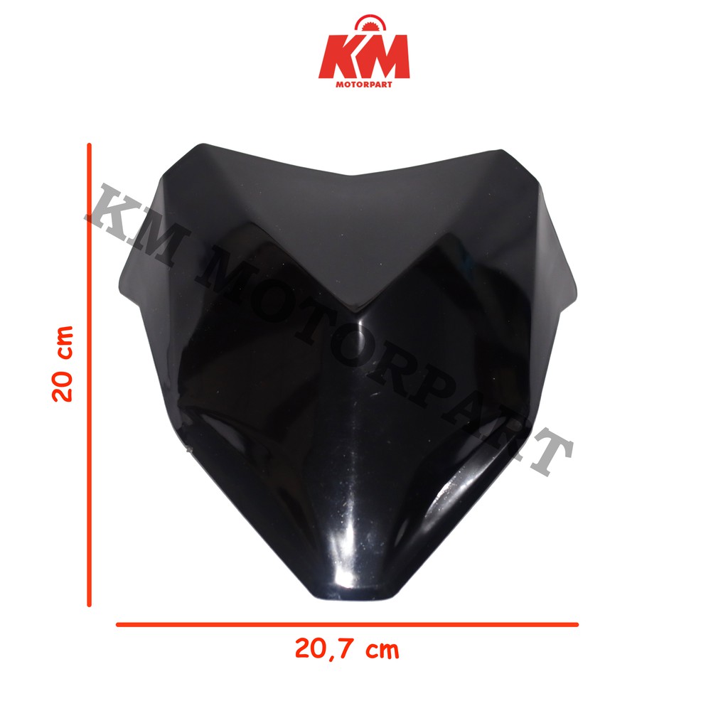 Visor Windshield Vario 150 2018 2019 Tinggi 20 cm Hitam Variasi Vario