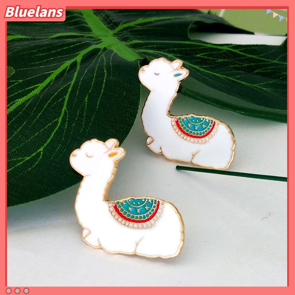 Bros Pin Enamel Bentuk Kartun Alpaca Lucu Untuk Unisex