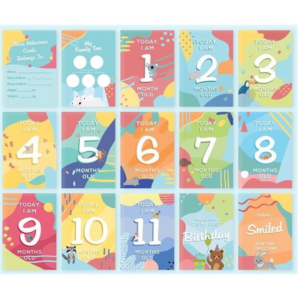 Milemate Baby Milestone Cards