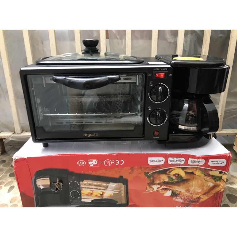 Regashi Breakfast Maker Oven Elektrik Multifungsi 3in1
