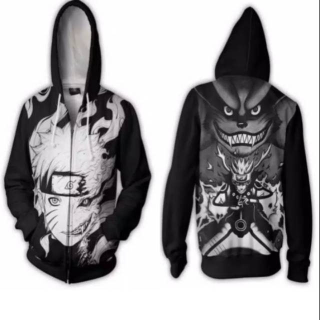 Jaket anime naruto kyubi fullprint