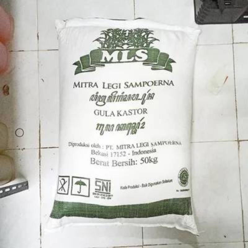 

MLS Caster Sugar / Gula Kastor / Gula Castor / Gula Pasir Putih Halus 1kg