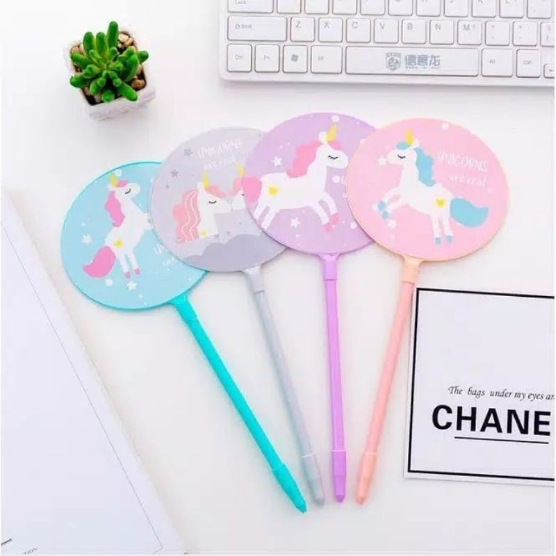 

pulpen kipas unicorn