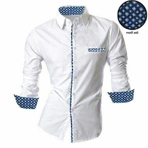 BAJU KOKO MUSLIM Keren kekinian/Baju koko kurta/baju muslim Kemeja Pria Vicky Diamond - Putih 37YWM