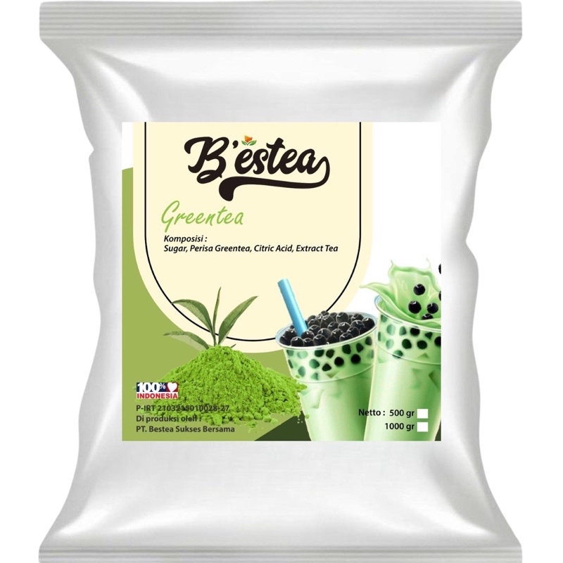 Bubuk Minuman Rasa Green Tea Reguler 500 gram Powder Drink