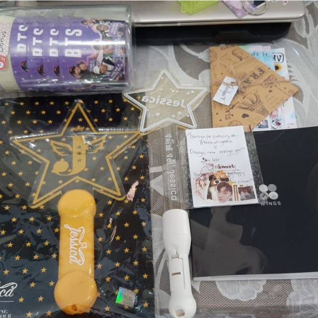 (Pelunasan) Lightstick Jessica, album BTS, cupholder