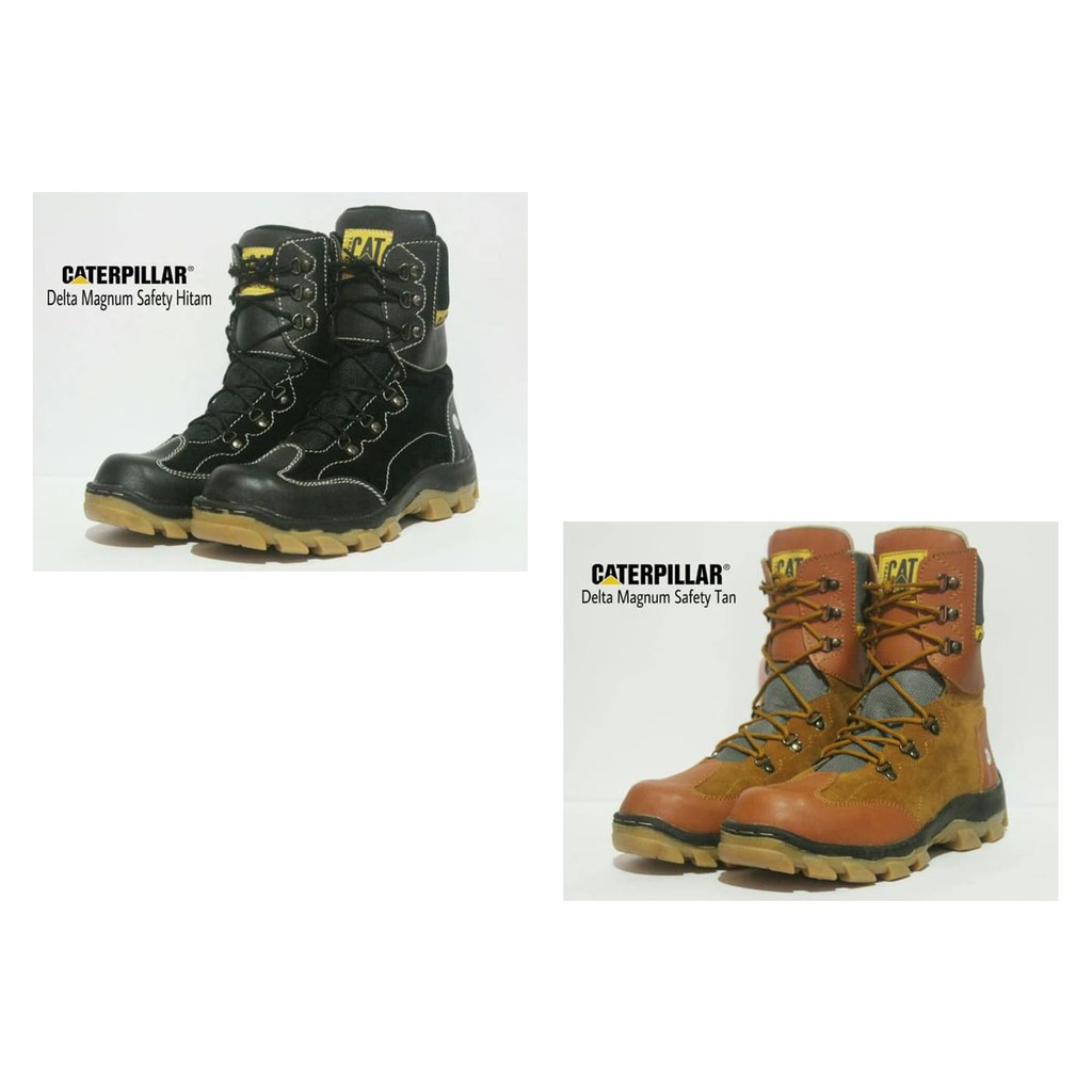 sepatu boots pria murah caterpillar adventure safety import terlaris