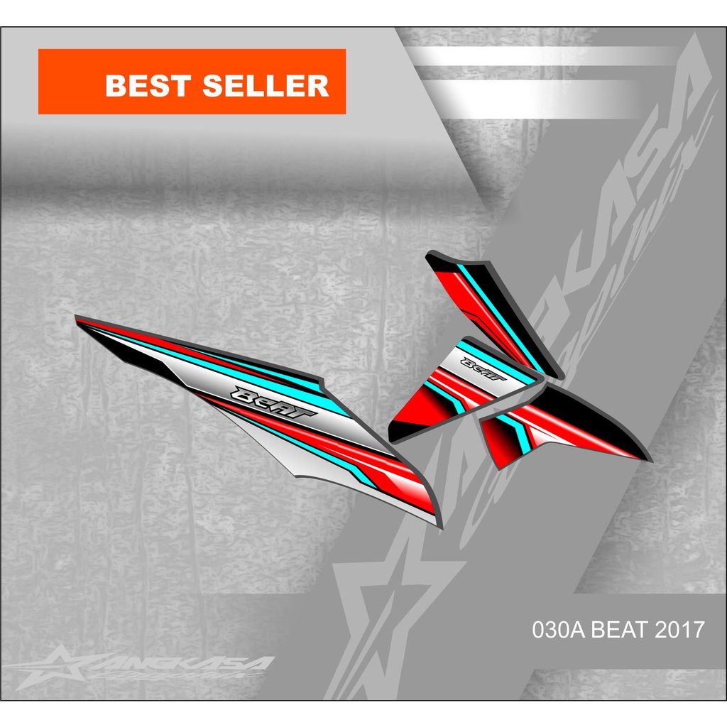 030A STIKER STRIPING BEAT FI 2014 RACING KEREN