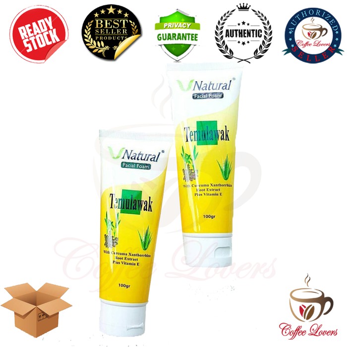 

V NATURAL BRIGHTENING FACIAL FOAM TEMULAWAK