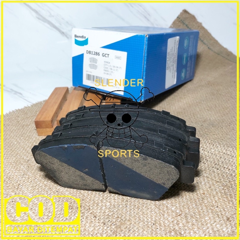 BRAKE PAD JAZZ DB 1286 GCT - KAMPAS REM DEPAN MOBILIO CITY FREED JAZZ