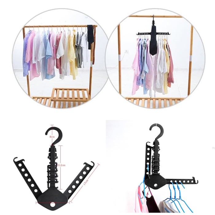 Magic Hanger Portable / Gantungan Baju Lipat Praktis Modern